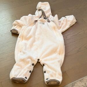 The North Face White Kids One Piece Footie
